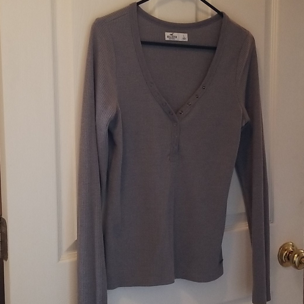 Gray Hollister Long sleeve shirt
